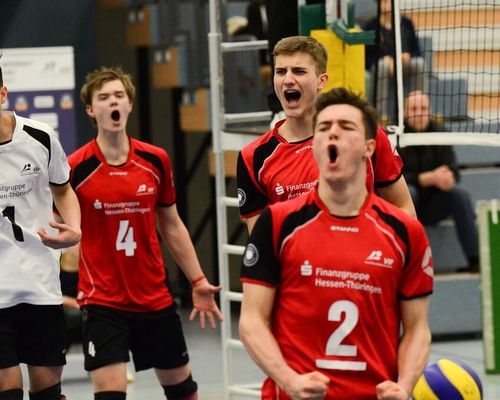 Volleyball-Internat Frankfurt: Jubel über zweiten Saisonsieg