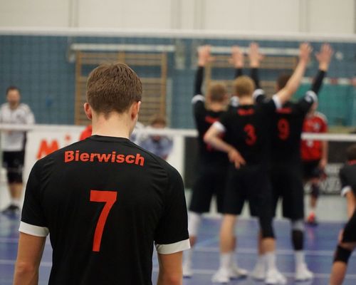 Die junge Mannschaft hielt dem Druck beim 0:3 gegen den TV Baden nicht stand